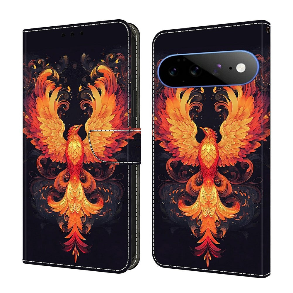 Wallet Case For Google Pixel 11 Pro XL Stand Pattern Printing PU Leather Flip Phone Cover