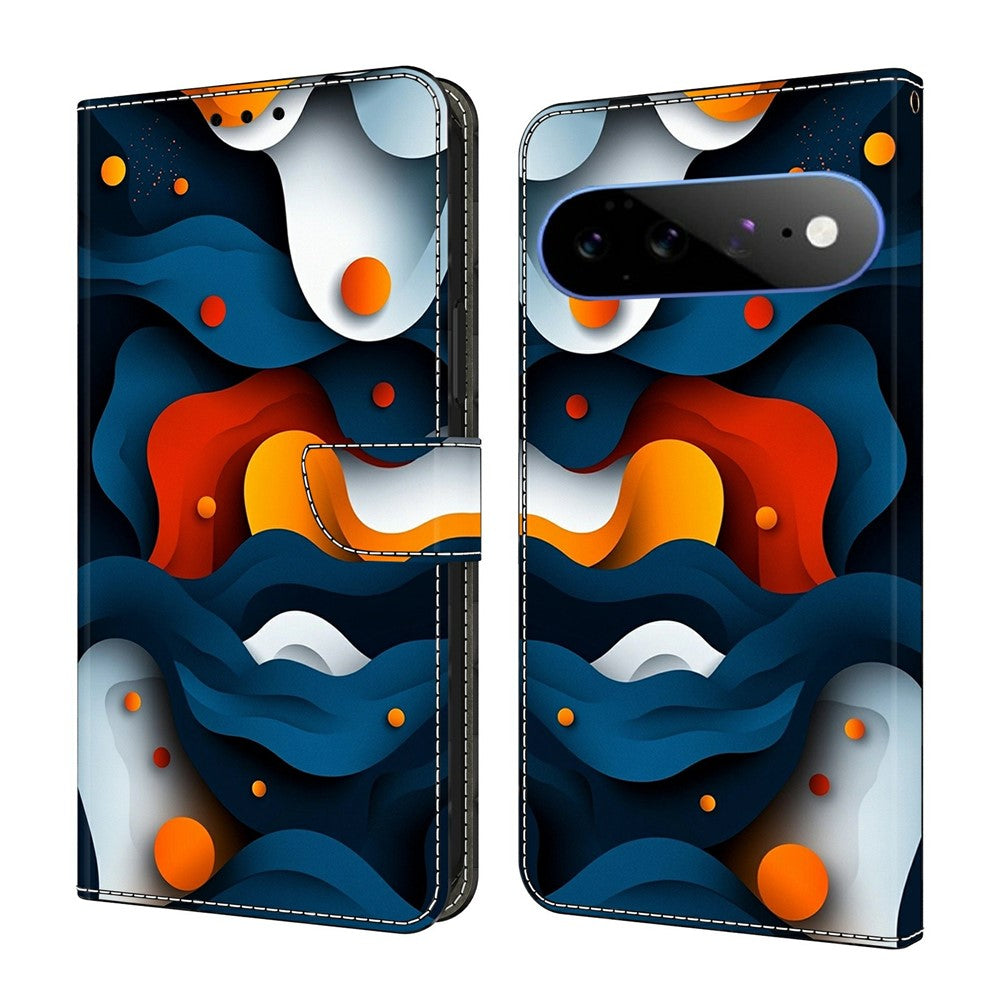 Wallet Case For Google Pixel 11 Pro XL Stand Pattern Printing PU Leather Flip Phone Cover