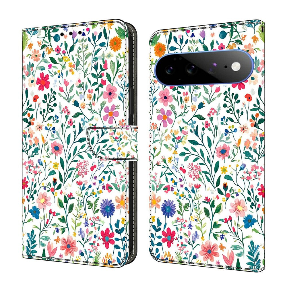 Wallet Case For Google Pixel 11 Pro XL Stand Pattern Printing PU Leather Flip Phone Cover
