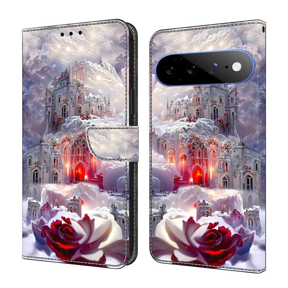 Wallet Case For Google Pixel 11 Pro XL Stand Pattern Printing PU Leather Flip Phone Cover