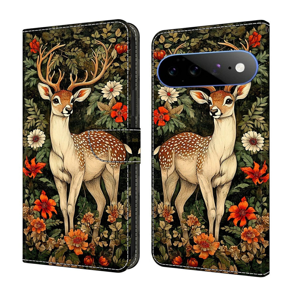 For Google Pixel 11  /  11 Pro Wallet Stand Case Pattern Printing Leather Phone Cover