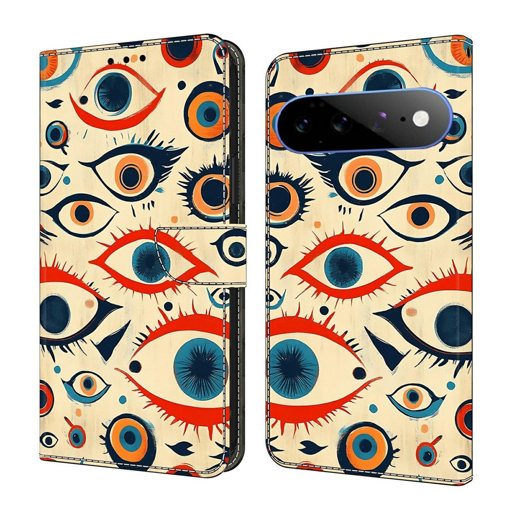 For Google Pixel 11 Pro XL Wallet Stand Case Pattern Printing Leather Phone Cover
