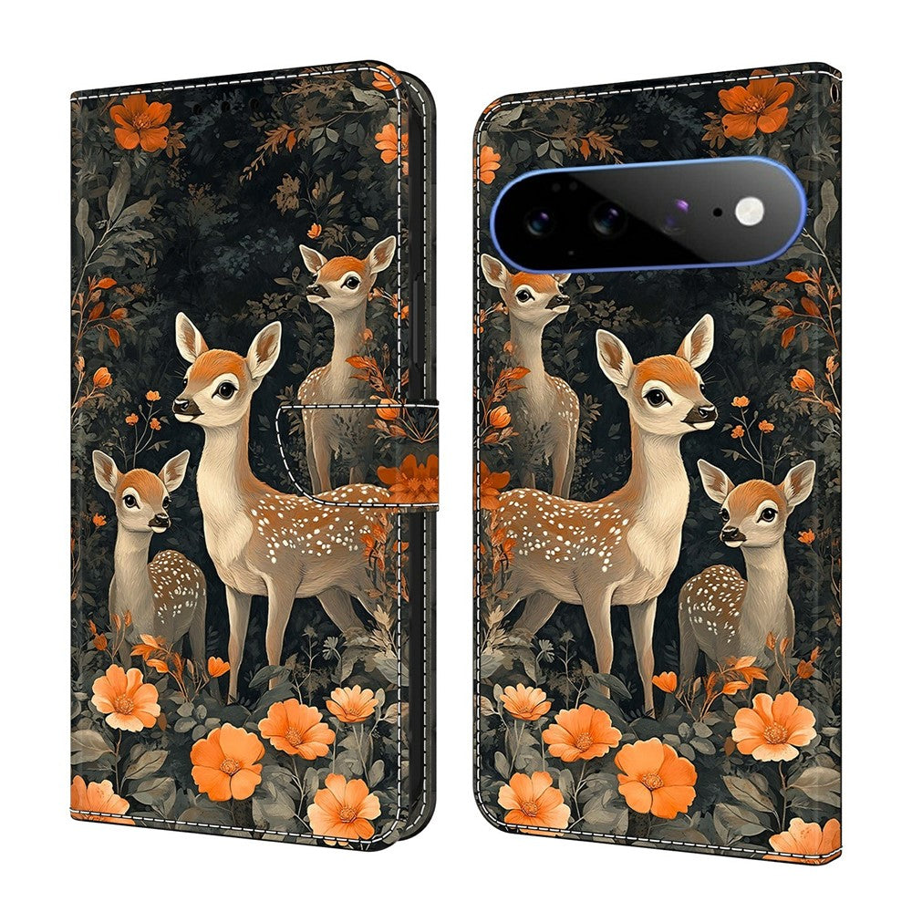 For Google Pixel 11 Pro XL Wallet Stand Case Pattern Printing Leather Phone Cover