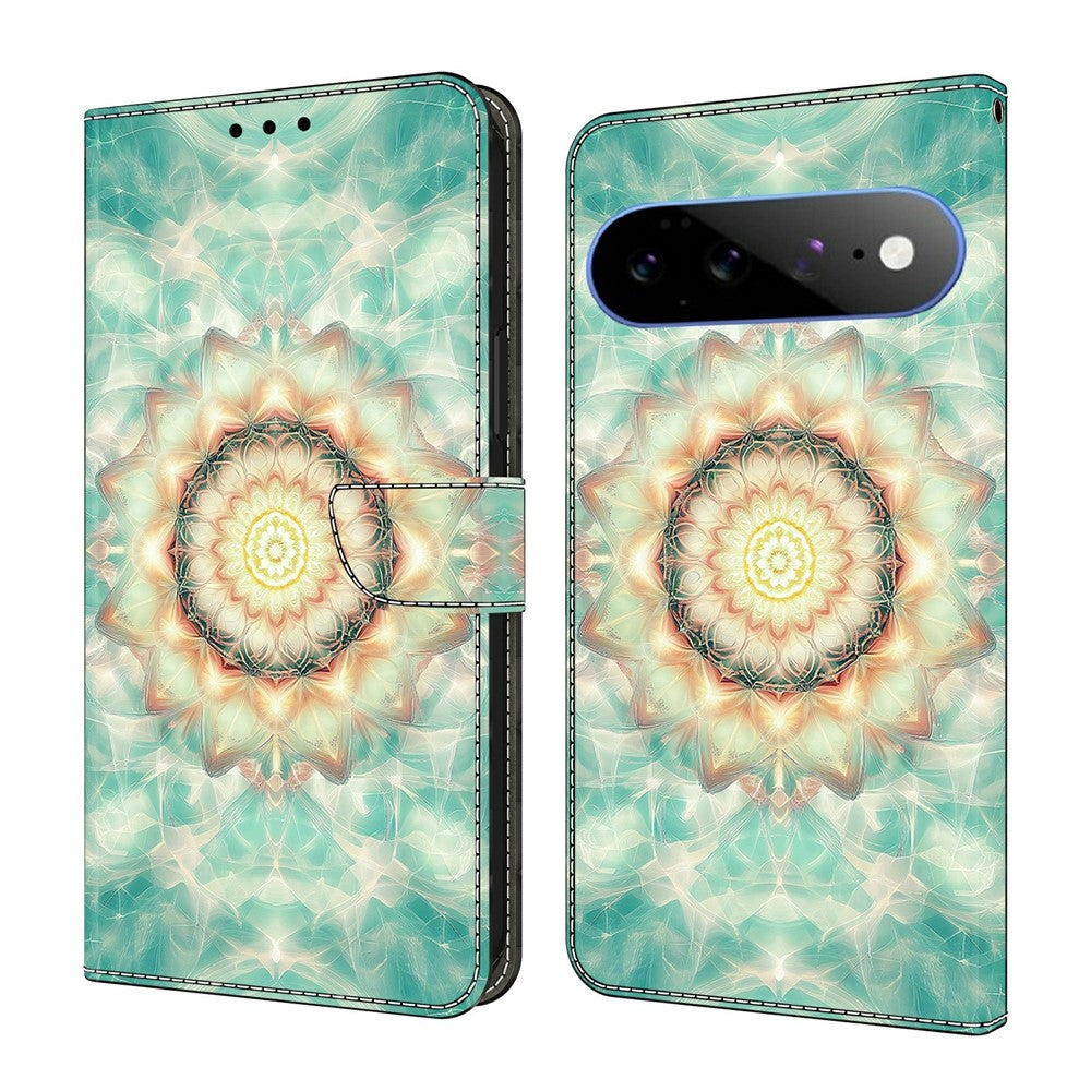 For Google Pixel 11 Pro XL Wallet Stand Case Pattern Printing Leather Phone Cover