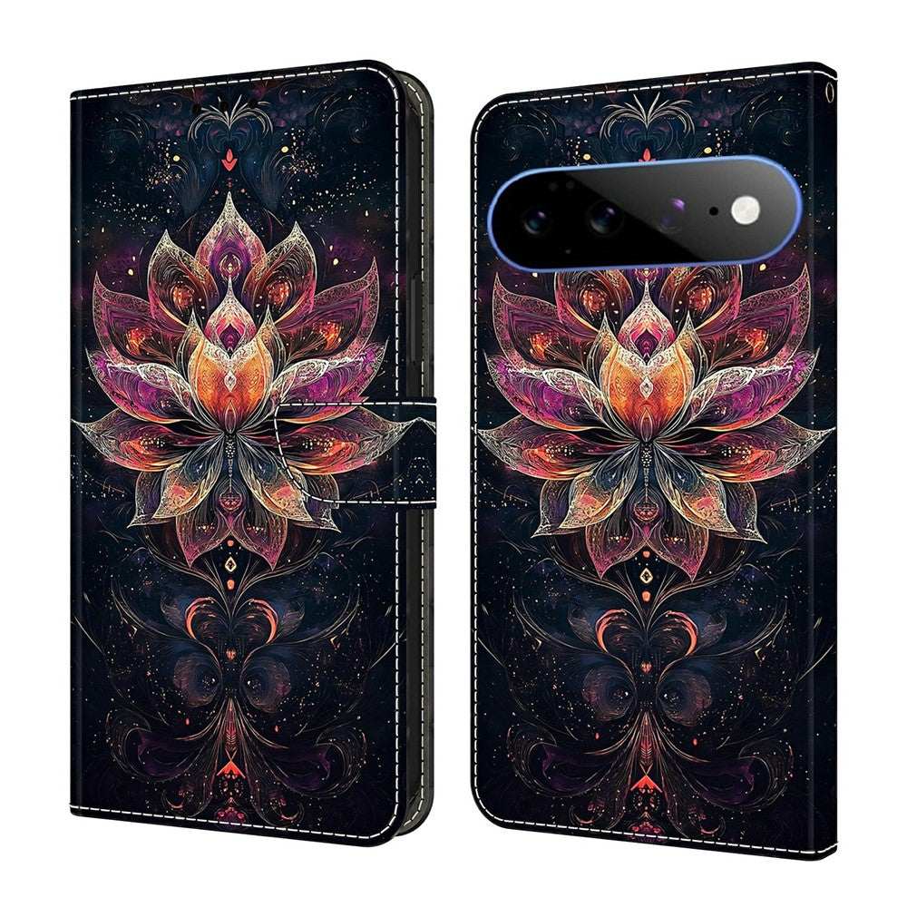 For Google Pixel 11 Pro XL Wallet Stand Case Pattern Printing Leather Phone Cover