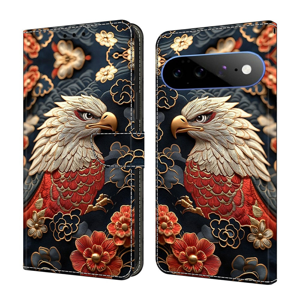 For Google Pixel 11 Pro XL Wallet Stand Case Pattern Printing Leather Phone Cover