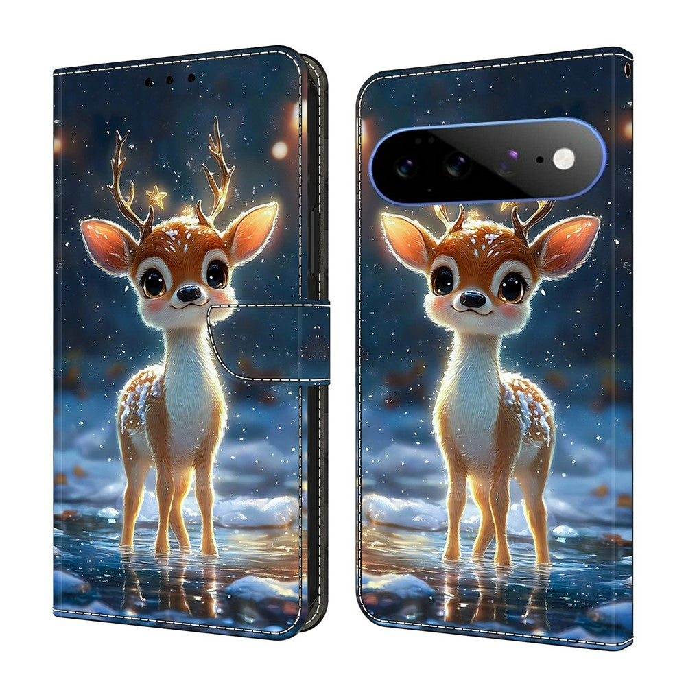 For Google Pixel 11 Pro XL Wallet Stand Case Pattern Printing Leather Phone Cover