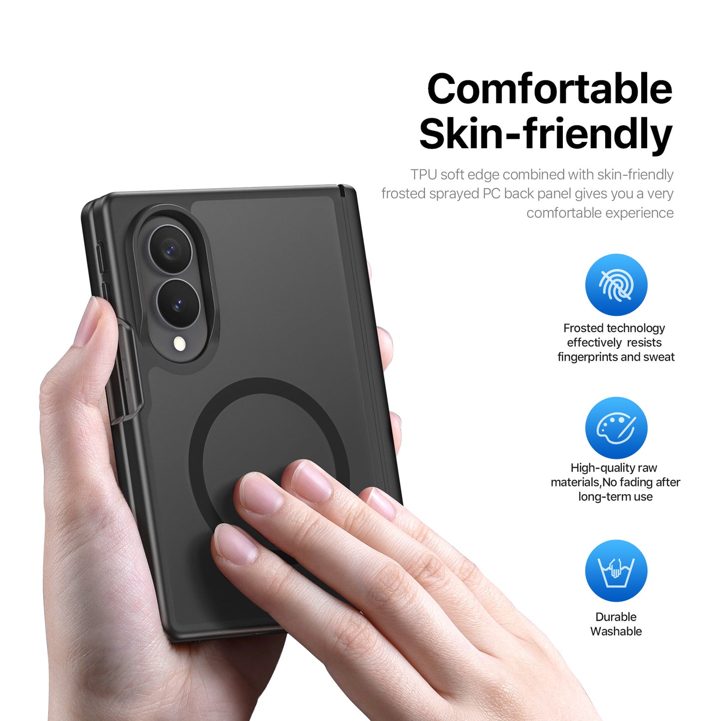 DUX DUCIS for Samsung Galaxy Z Fold8 Magnetic Case  Yind Series PC+TPU Phone Cover
