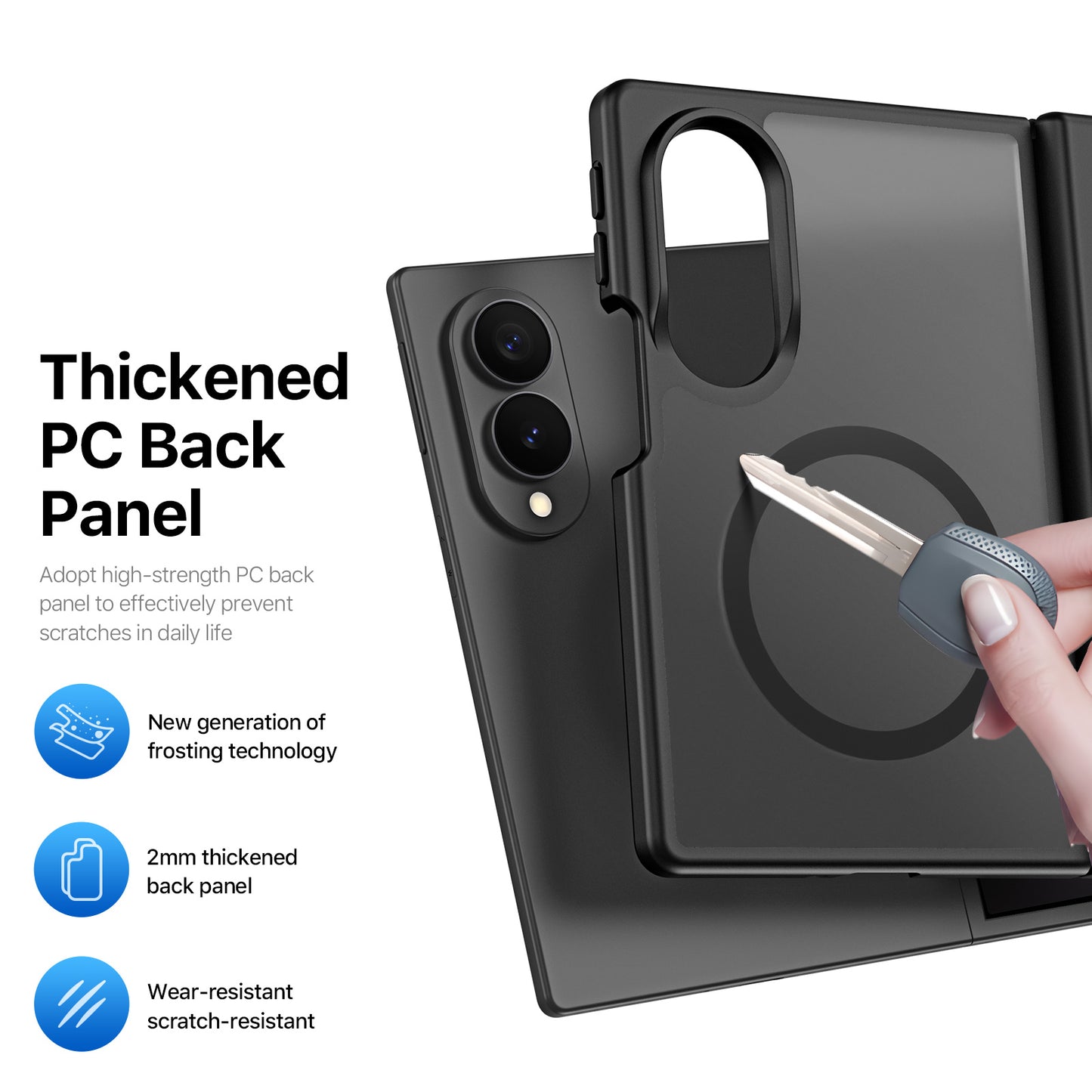 DUX DUCIS for Samsung Galaxy Z Fold8 Magnetic Case  Yind Series PC+TPU Phone Cover