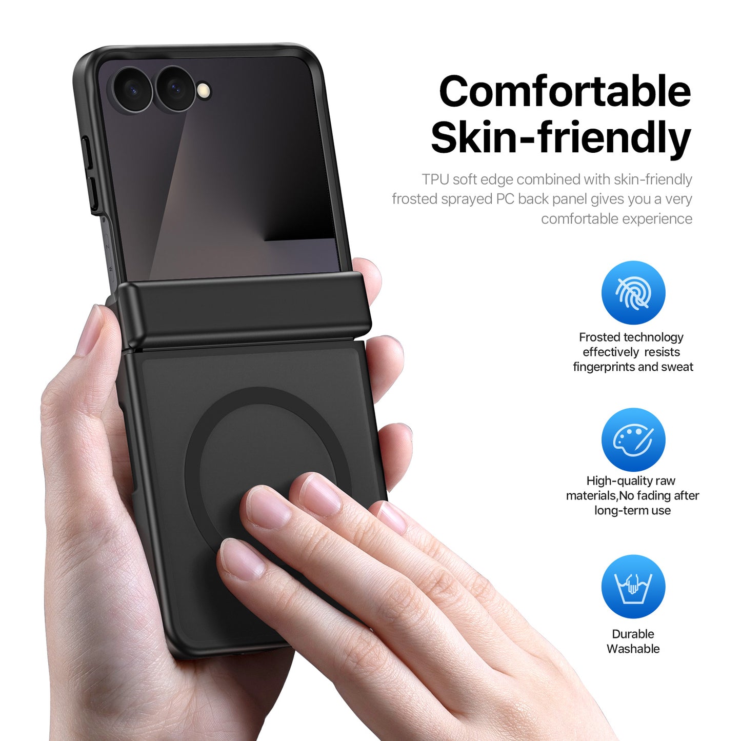 DUX DUCIS for Samsung Galaxy Z Flip8 Magnetic Case  Yind Series PC+TPU Phone Cover