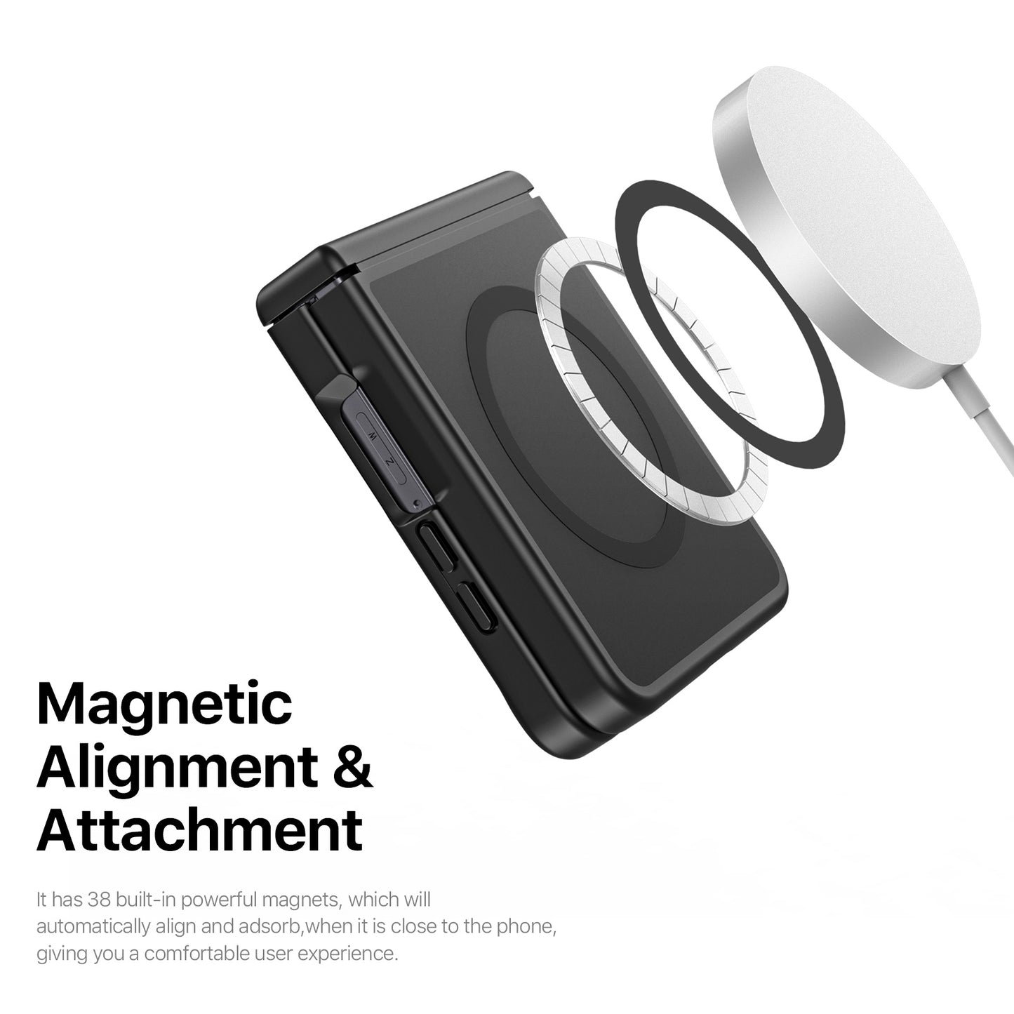 DUX DUCIS for Samsung Galaxy Z Flip8 Magnetic Case  Yind Series PC+TPU Phone Cover