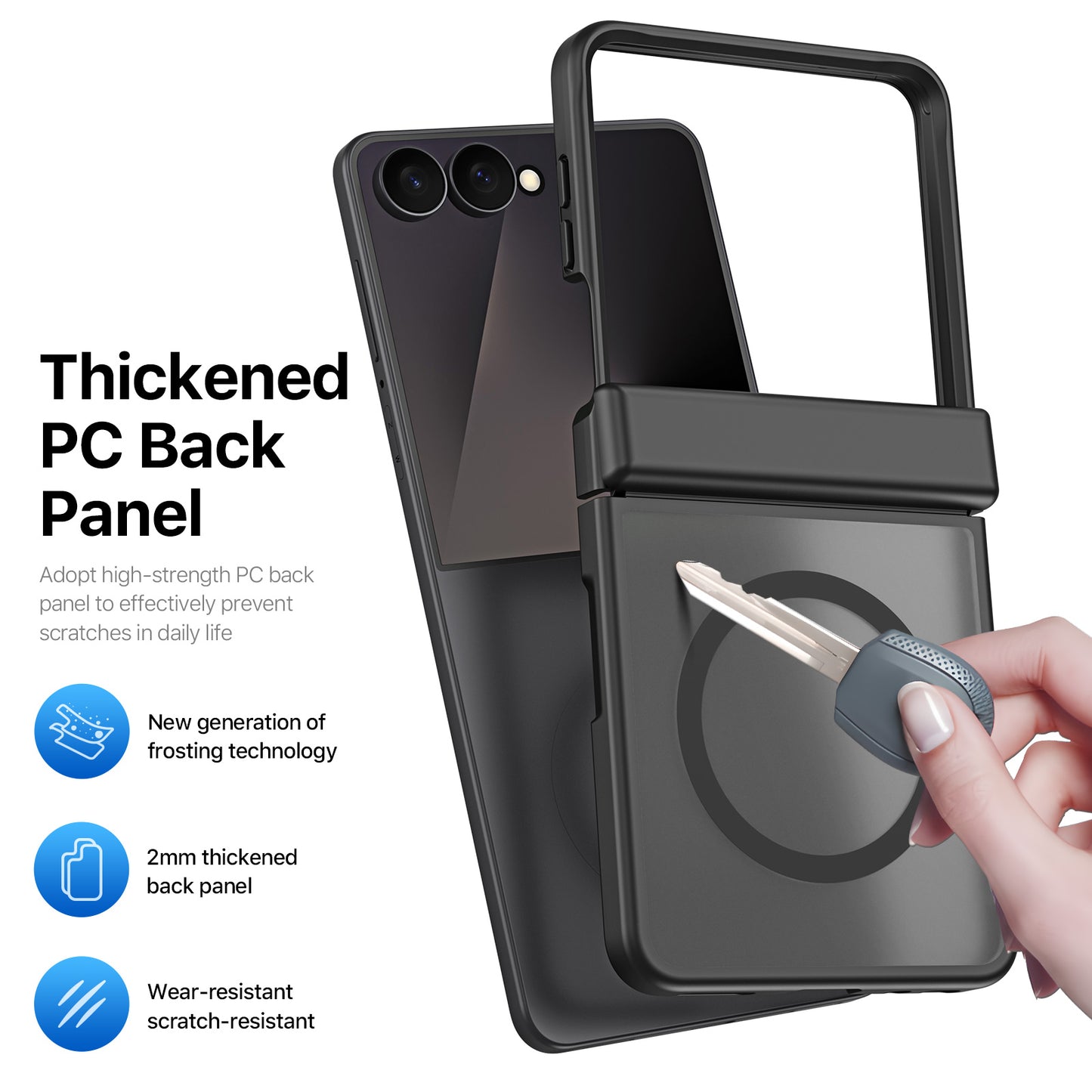 DUX DUCIS for Samsung Galaxy Z Flip8 Magnetic Case  Yind Series PC+TPU Phone Cover