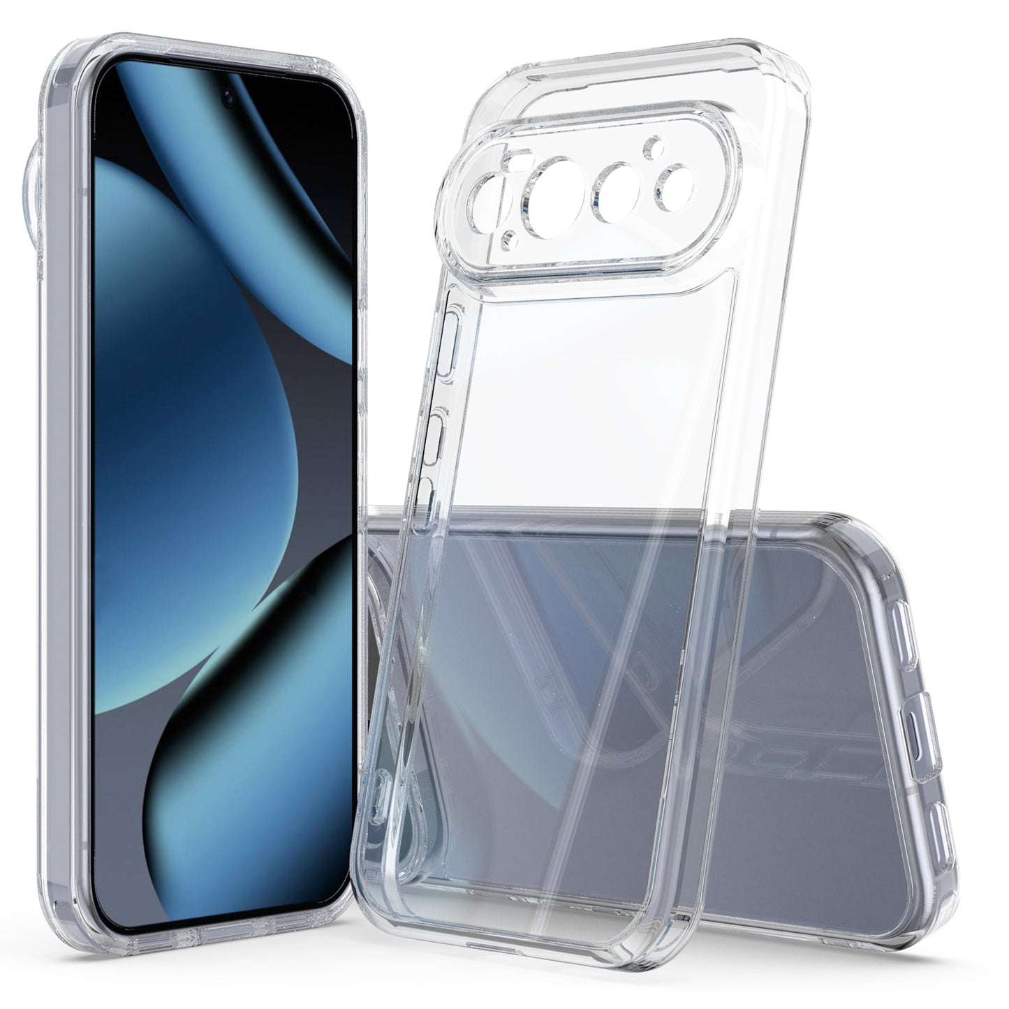 For Google Pixel 11 Pro Clear Phone Case TPU+Acrylic Shockproof Phone Back Cover