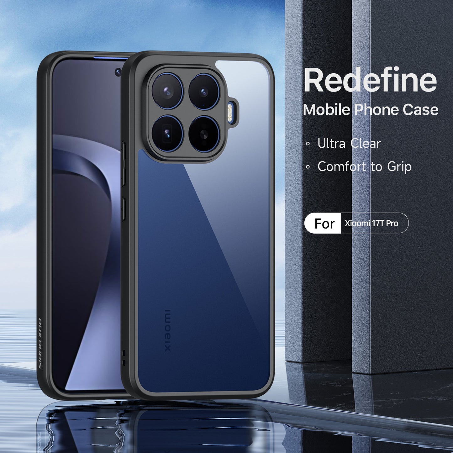 Xiaomi 17T Pro – Transparente Handyhülle aus PC und TPU