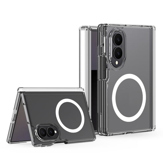Galaxy Z Fold8 – Magnetische transparente Handyhülle aus Metall, Kunststoff und TPU