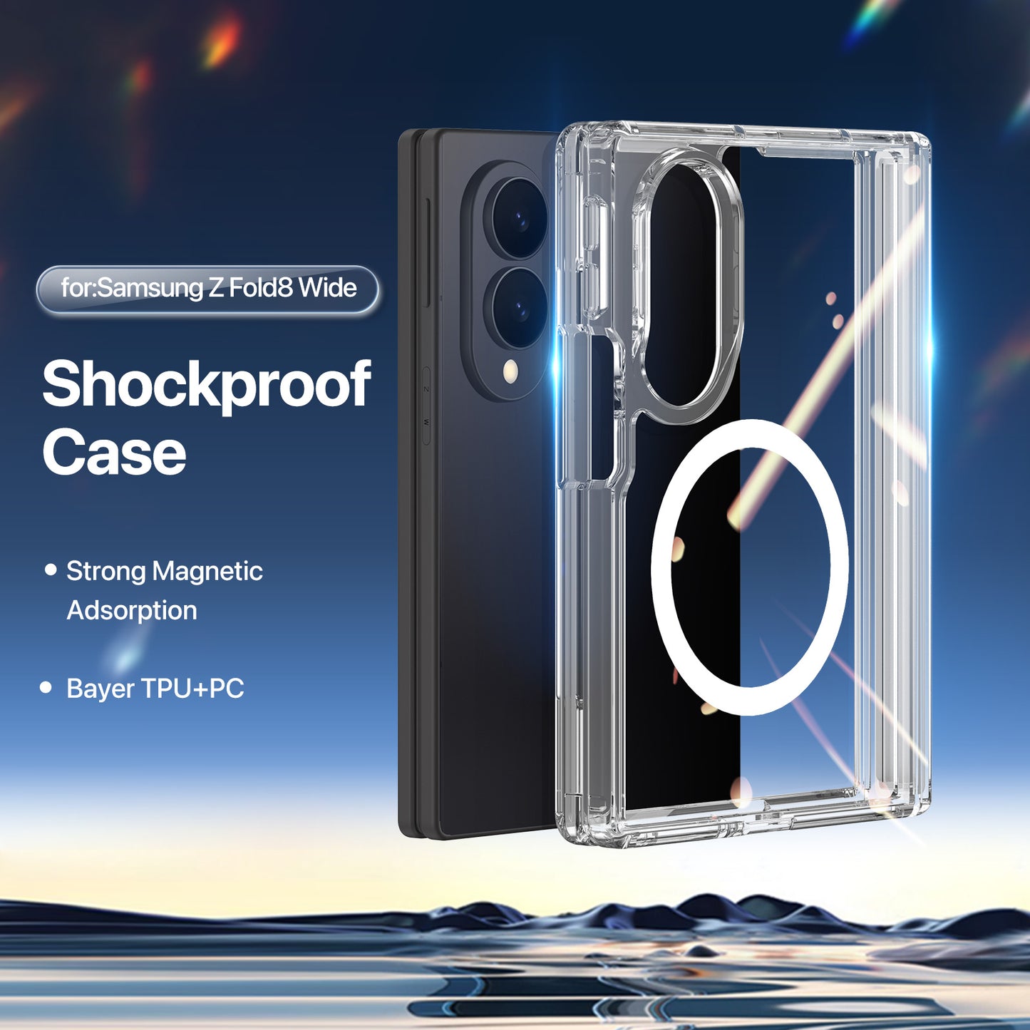 DUX DUCIS for Samsung Galaxy Z Fold8 Clin Series Back Cover PC + TPU Clear Phone Case