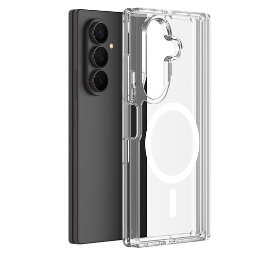 Galaxy Z Fold8 Ultra / Galaxy Z Fold7 5G – Magnetische transparente Handyhülle aus Metall, Kunststoff und TPU