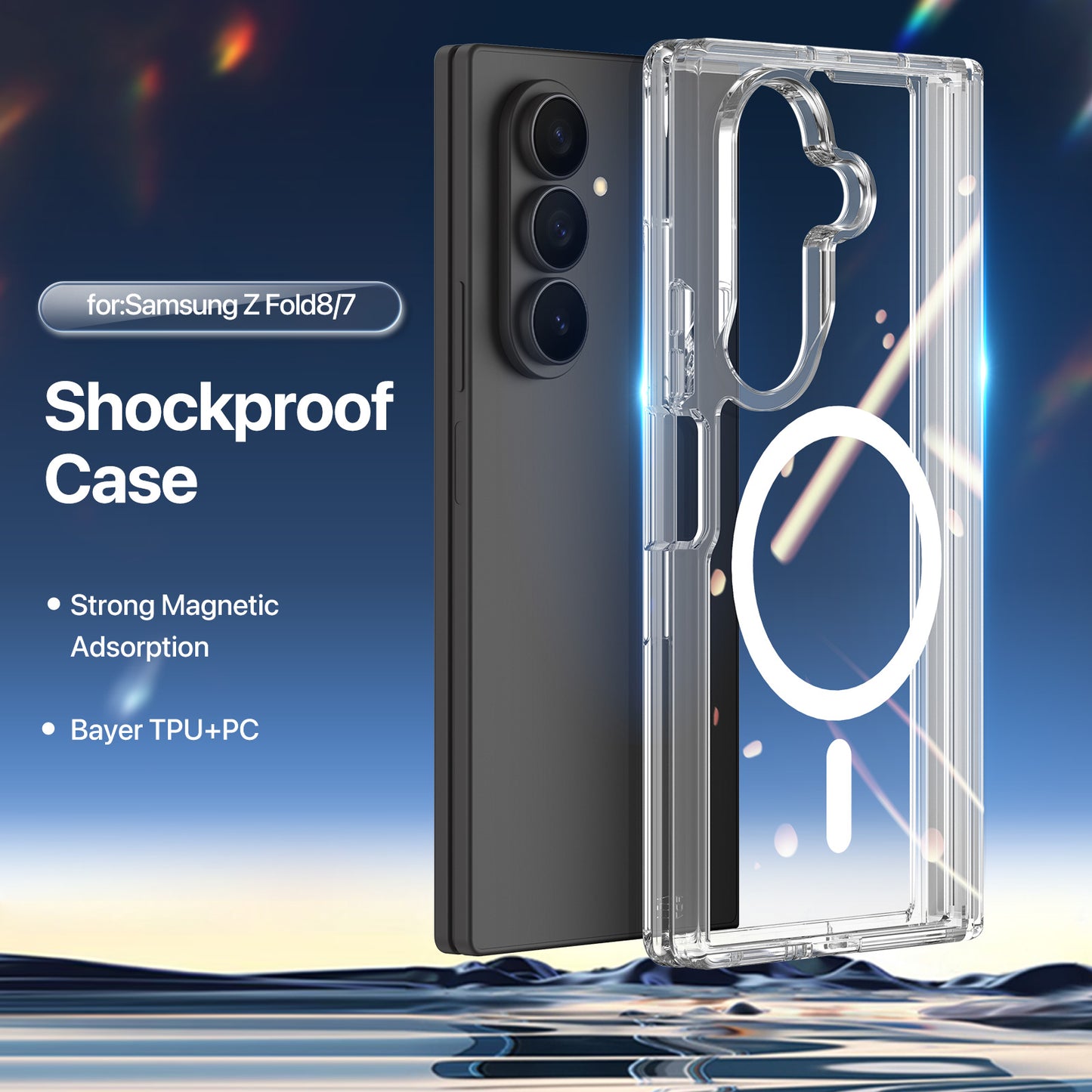DUX DUCIS for Samsung Galaxy Z Fold8 Ultra / Z Fold7 5G Clin Series Back Cover PC + TPU Clear Phone Case