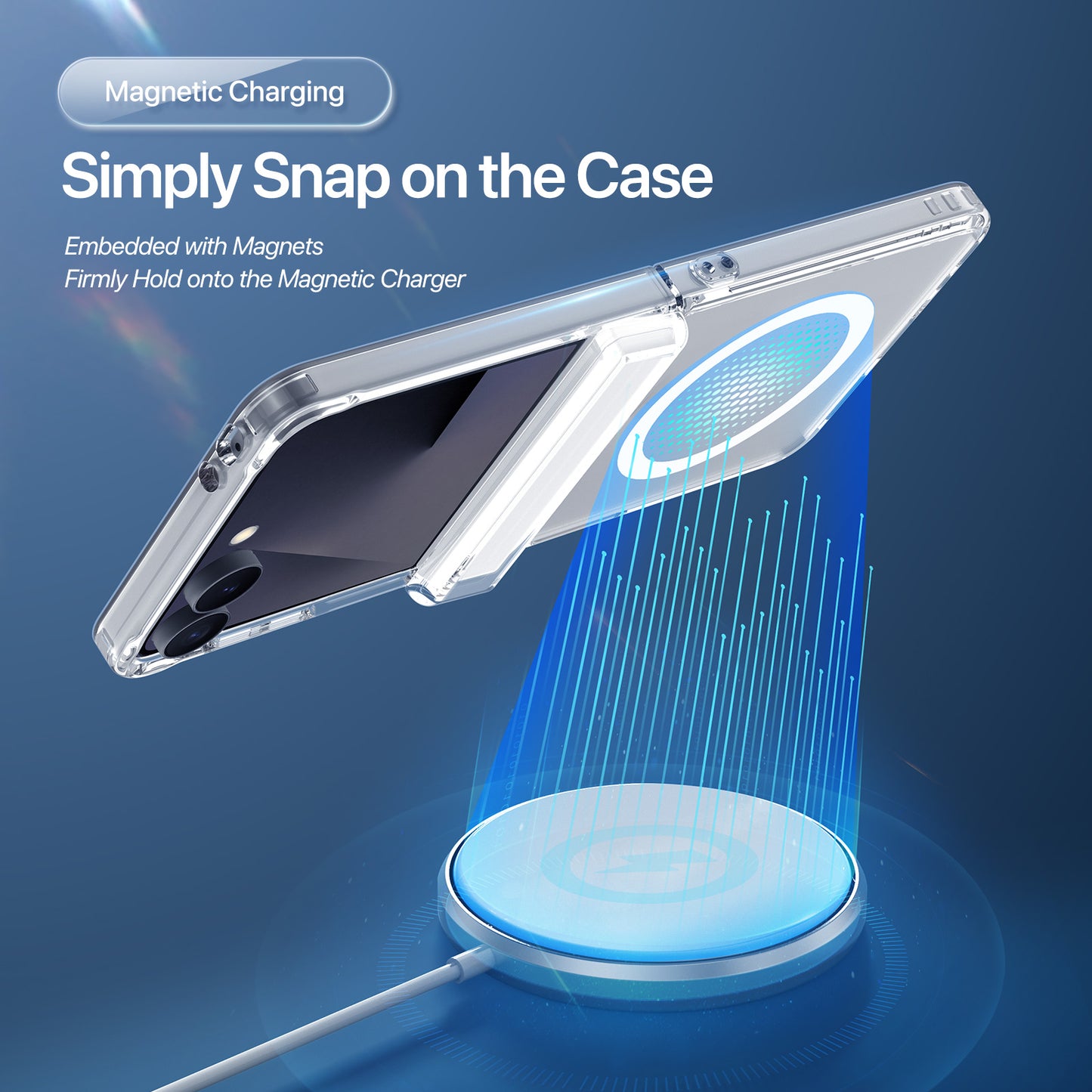 DUX DUCIS for Samsung Galaxy Z Flip8 Clin Series Back Cover PC + TPU Clear Phone Case