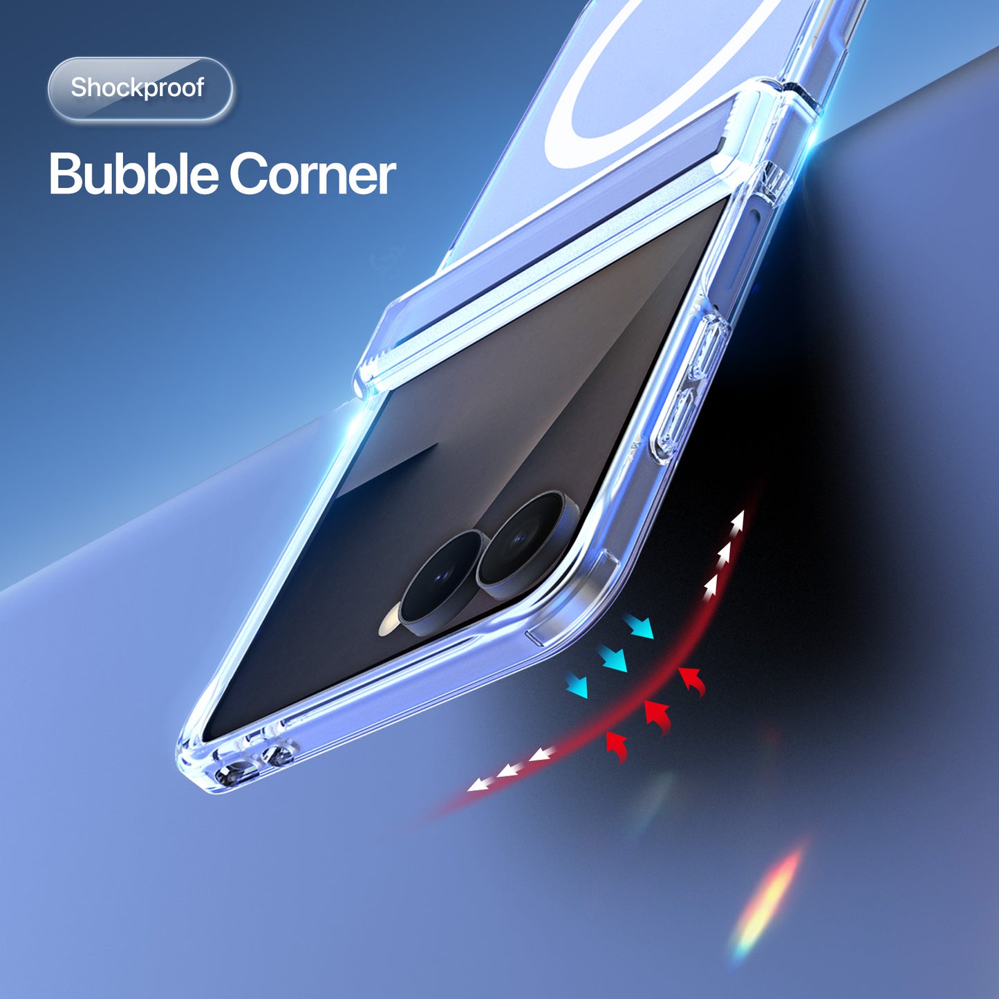 DUX DUCIS for Samsung Galaxy Z Flip8 Clin Series Back Cover PC + TPU Clear Phone Case