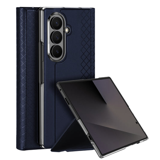 Galaxy Z Fold8 Ultra – Handyhülle aus Kunststoff und PU-Leder, mit Ständer, mit Kartenfach
