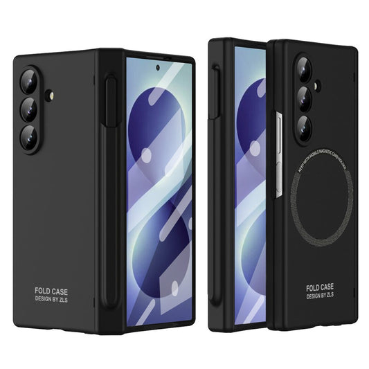 Galaxy Z Fold8 Ultra – Magnetische Handyhülle aus Kunststoff und gehärtetem Glas, mit Displayschutz, mit Stifthalter, stoßfest