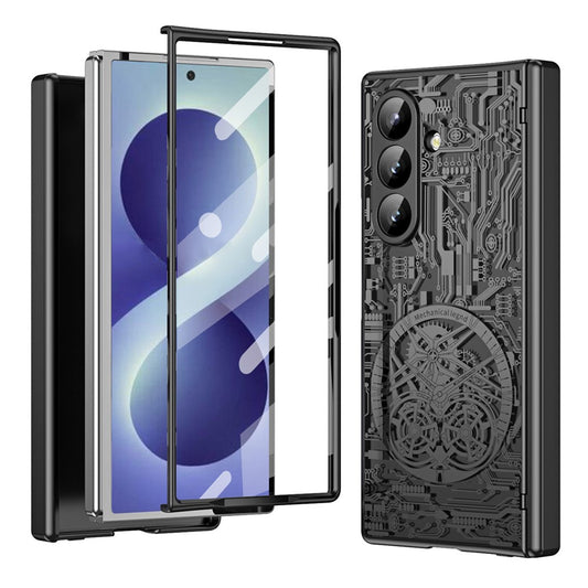 Galaxy Z Fold8 Ultra – Handyhülle aus Kunststoff und gehärtetem Glas, mit Displayschutz