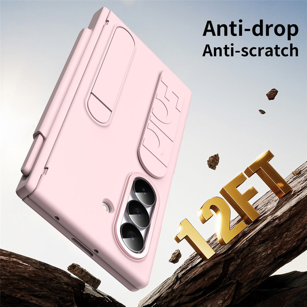 For Samsung Galaxy Z Fold8 Ultra Case Kickstand Wristband Hard PC Phone Cover with Pen Slot / Stylus