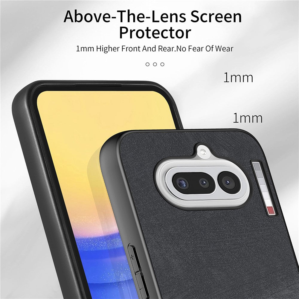 For Nothing Phone (4a) Case with Card Holder Kickstand Leather Phone Back Cover