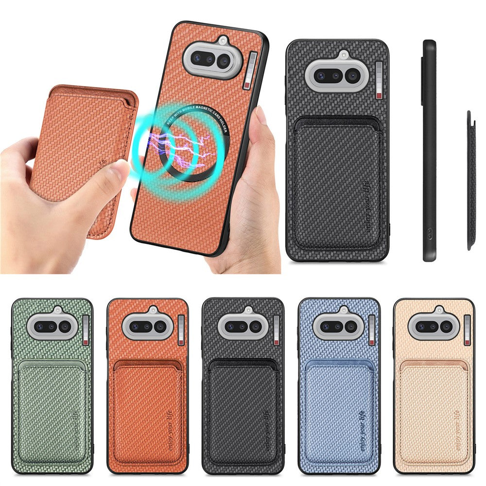 For Nothing Phone (4a) Magnetic Case Detachable Card Holder Phone Back Cover
