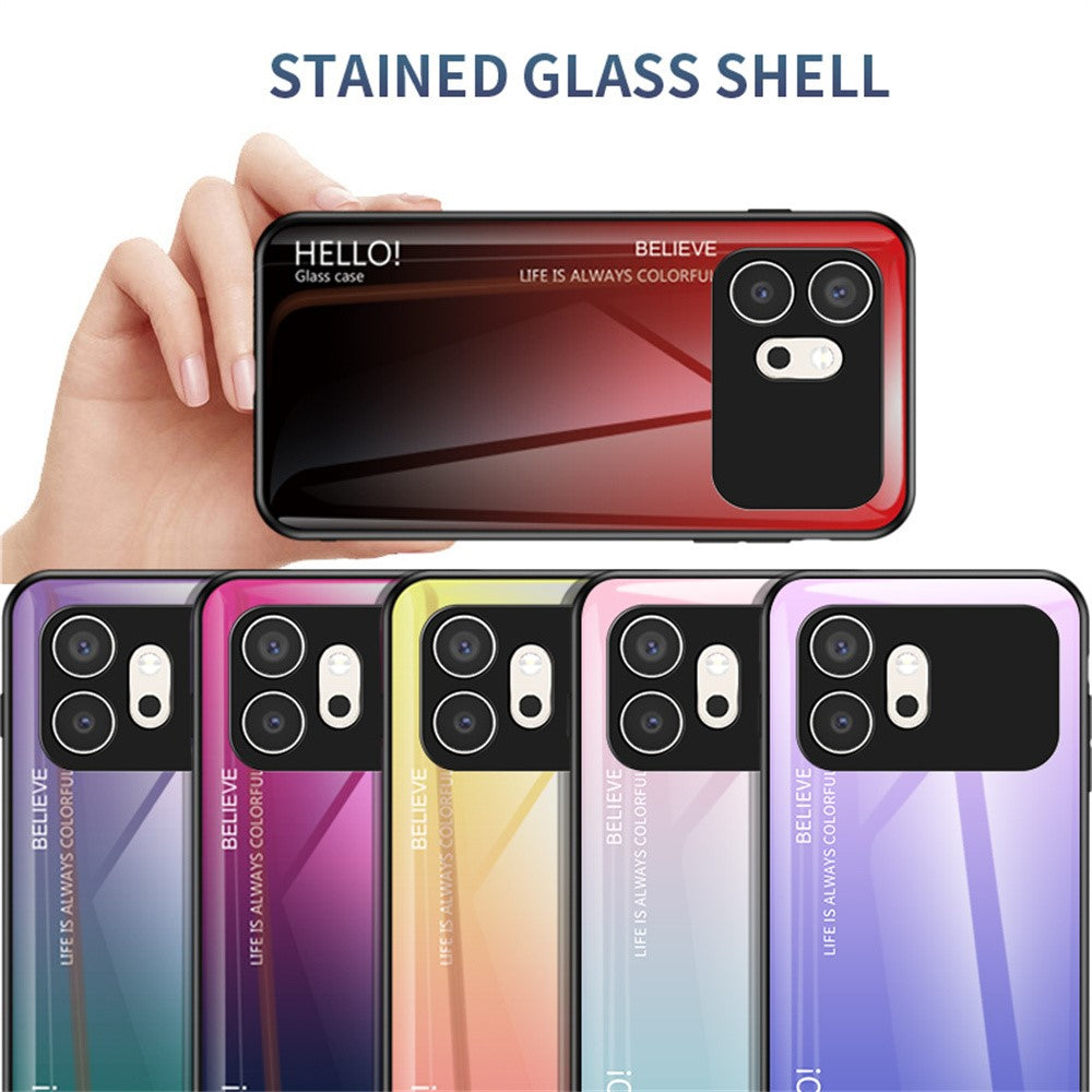 For Honor 600 5G Case Anti-Scratch Tempered Glass + PC + TPU Phone Cover