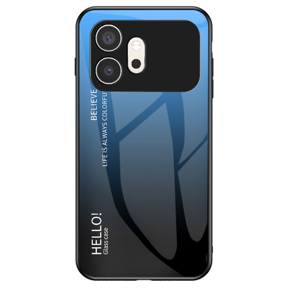 For Honor 600 5G Case Anti-Scratch Tempered Glass + PC + TPU Phone Cover