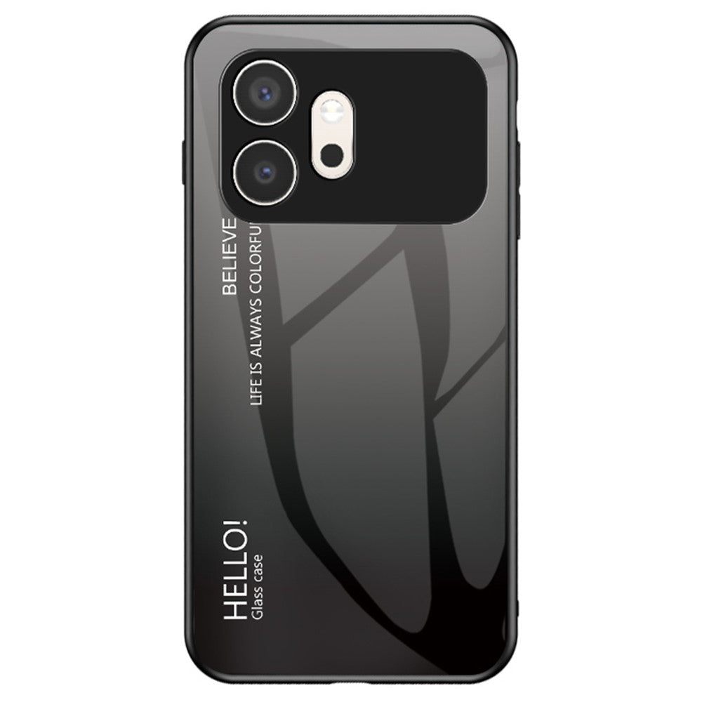 For Honor 600 5G Case Anti-Scratch Tempered Glass + PC + TPU Phone Cover