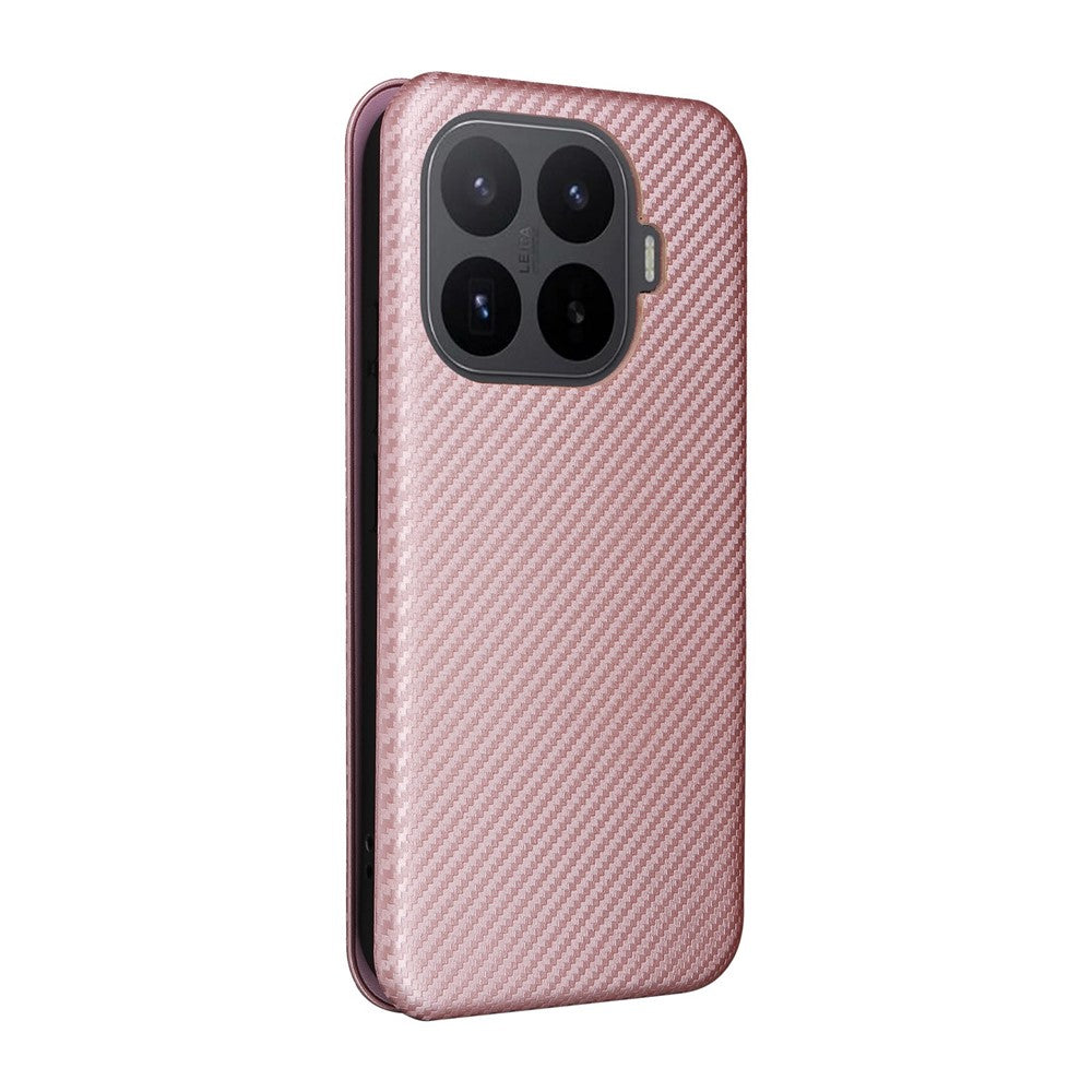 For Xiaomi 17T Case Carbon Fiber Texture Drop-Proof PU Leather Phone Cover