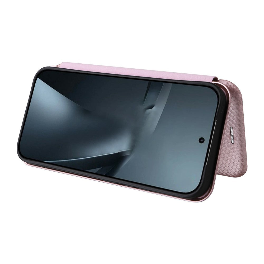 For Xiaomi 17T Case Carbon Fiber Texture Drop-Proof PU Leather Phone Cover