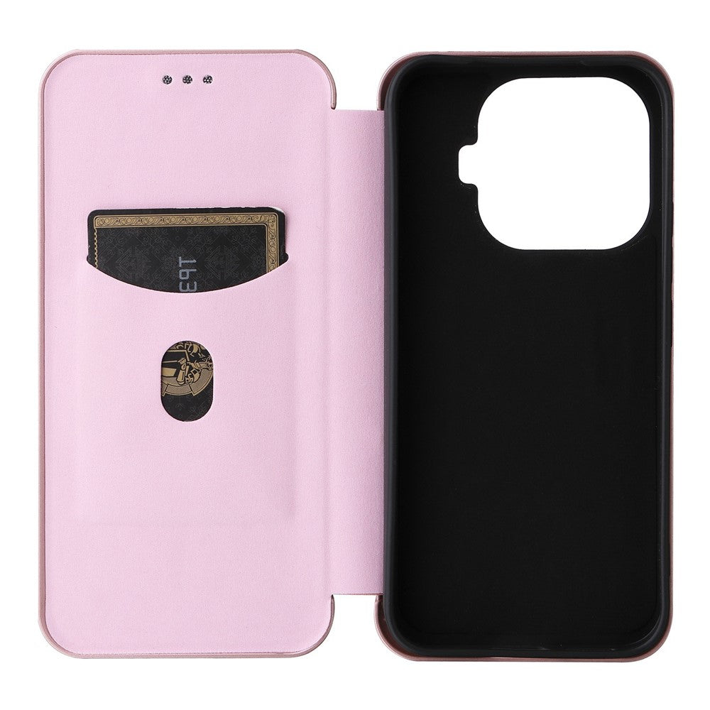 For Xiaomi 17T Case Carbon Fiber Texture Drop-Proof PU Leather Phone Cover