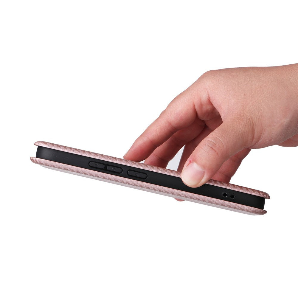 For Xiaomi 17T Case Carbon Fiber Texture Drop-Proof PU Leather Phone Cover
