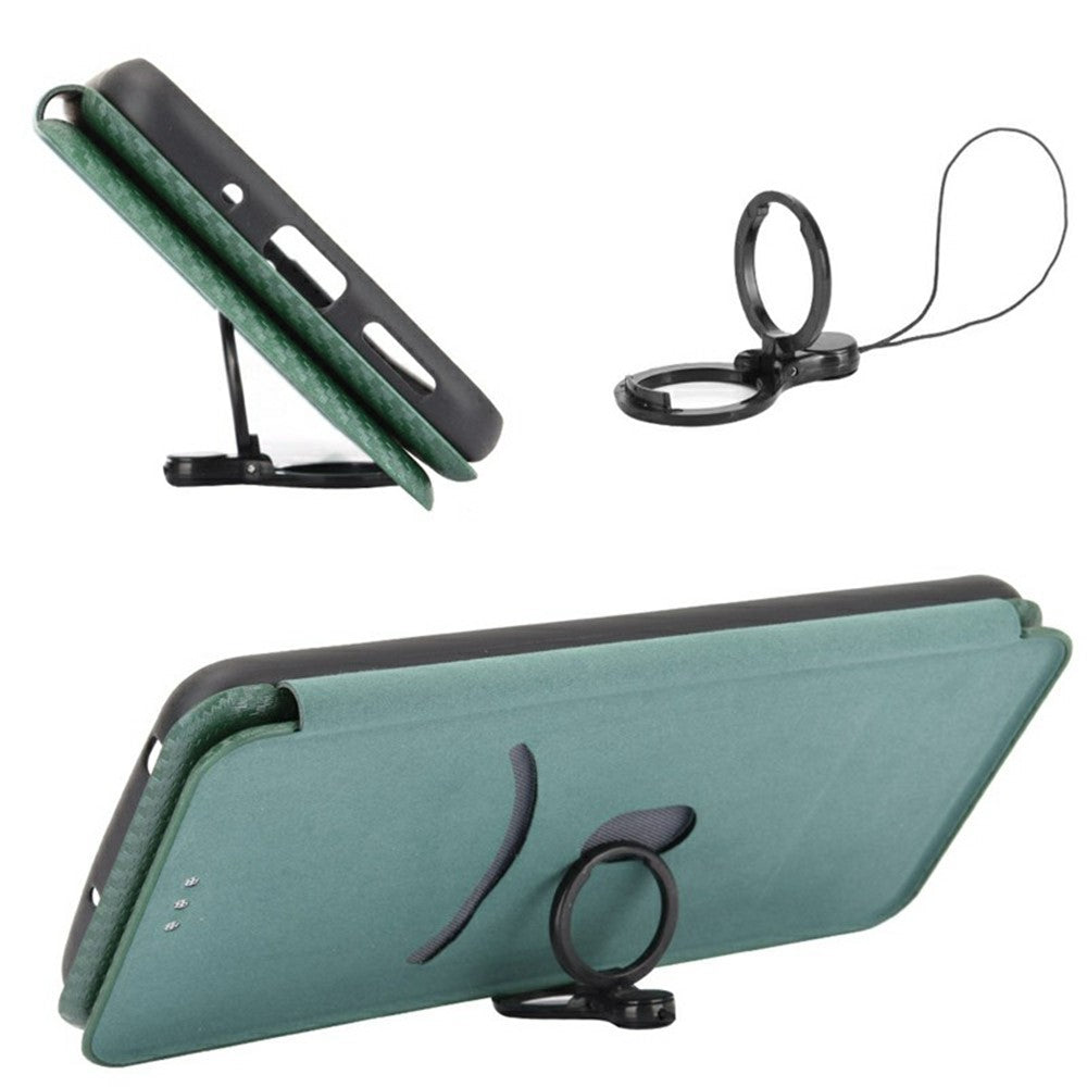 For Xiaomi 17T Case Carbon Fiber Texture Drop-Proof PU Leather Phone Cover