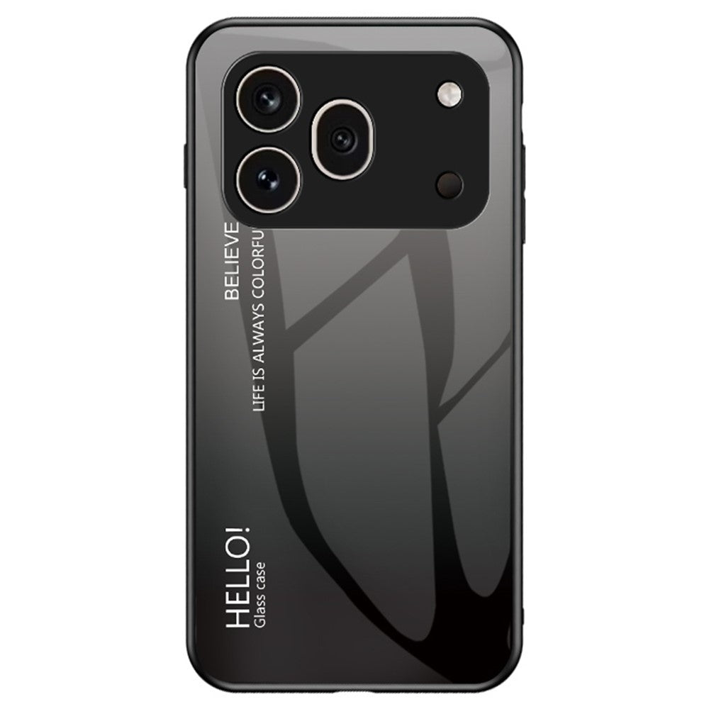 For Honor 600 Pro 5G Case Anti-Scratch Tempered Glass + PC + TPU Phone Cover