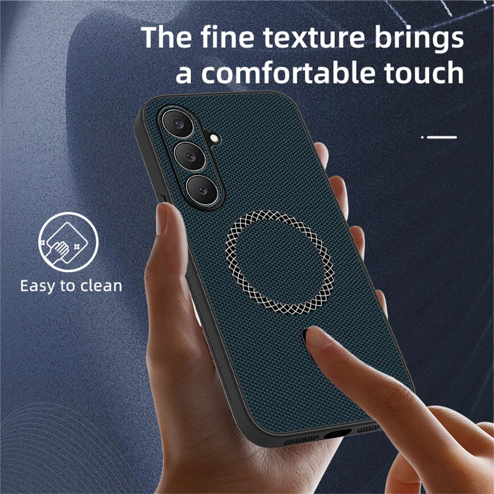 For Samsung Galaxy S26 FE Case Triangle Texture PU Leather Shockproof Ultra Thin Cover
