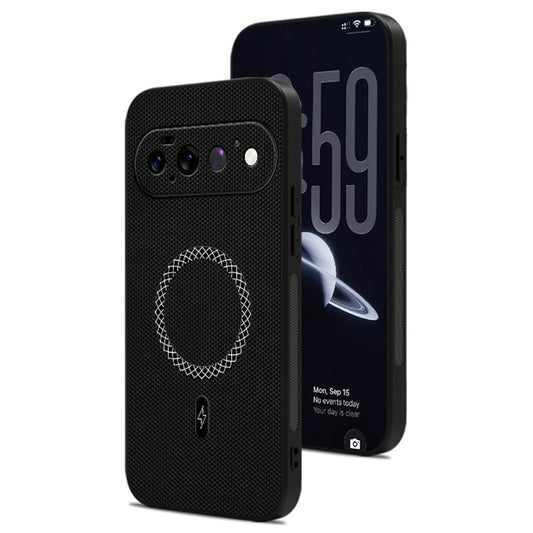 Google Pixel 11 Pro Handyhülle – aus PU-Leder mit dreieckiger Textur, stoßfest, ultradünn