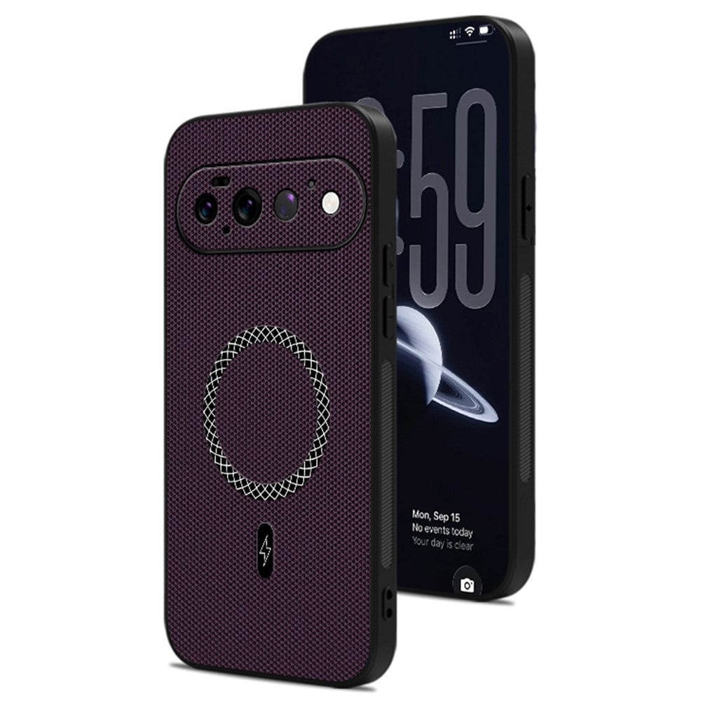 For Google Pixel 11 Pro Case Triangle Texture PU Leather Shockproof Ultra Thin Cover