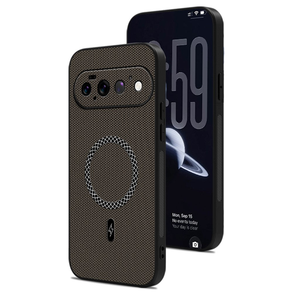 For Google Pixel 11 Pro Case Triangle Texture PU Leather Shockproof Ultra Thin Cover
