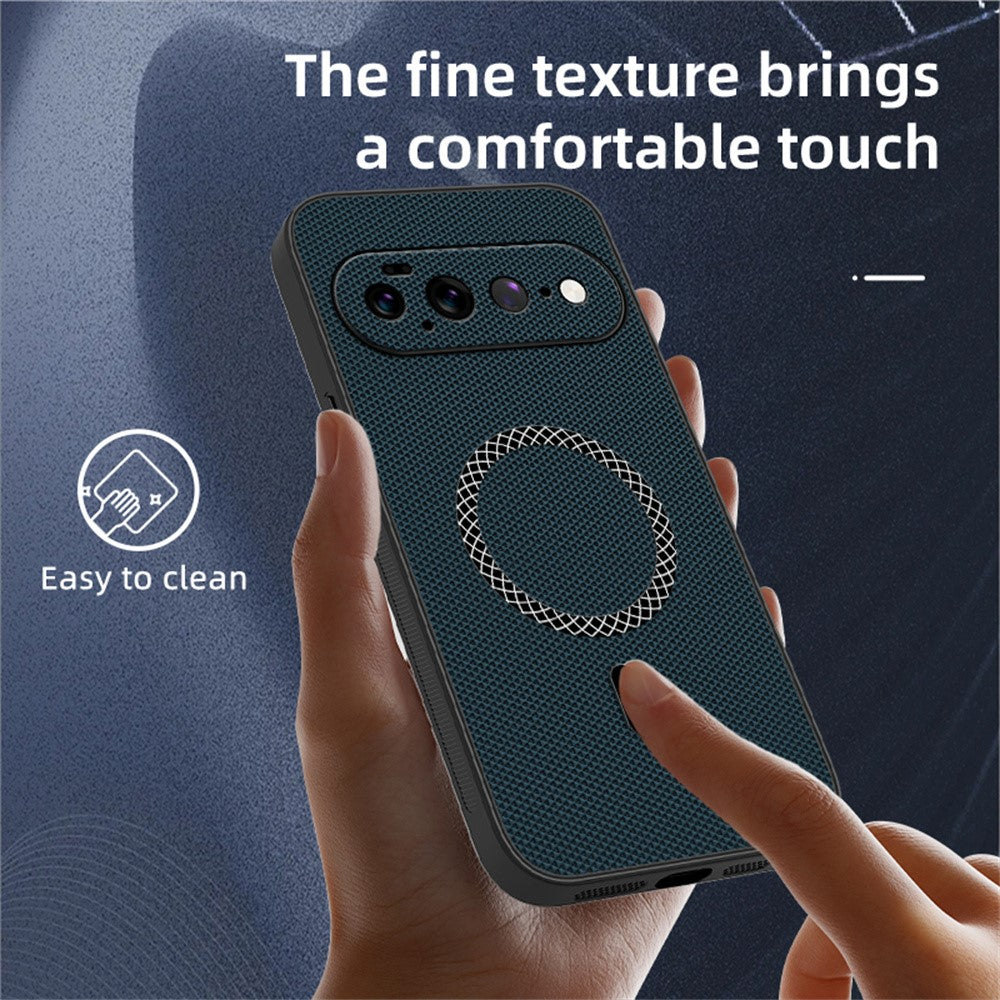 For Google Pixel 11 Pro XL Case Triangle Texture PU Leather Shockproof Ultra Thin Cover