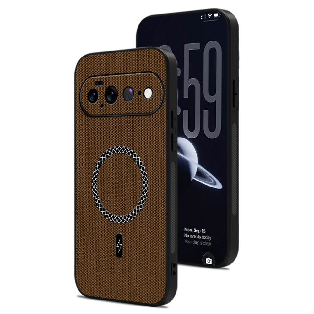 For Google Pixel 11 Pro XL Case Triangle Texture PU Leather Shockproof Ultra Thin Cover
