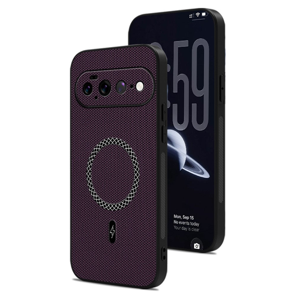For Google Pixel 11 Pro XL Case Triangle Texture PU Leather Shockproof Ultra Thin Cover