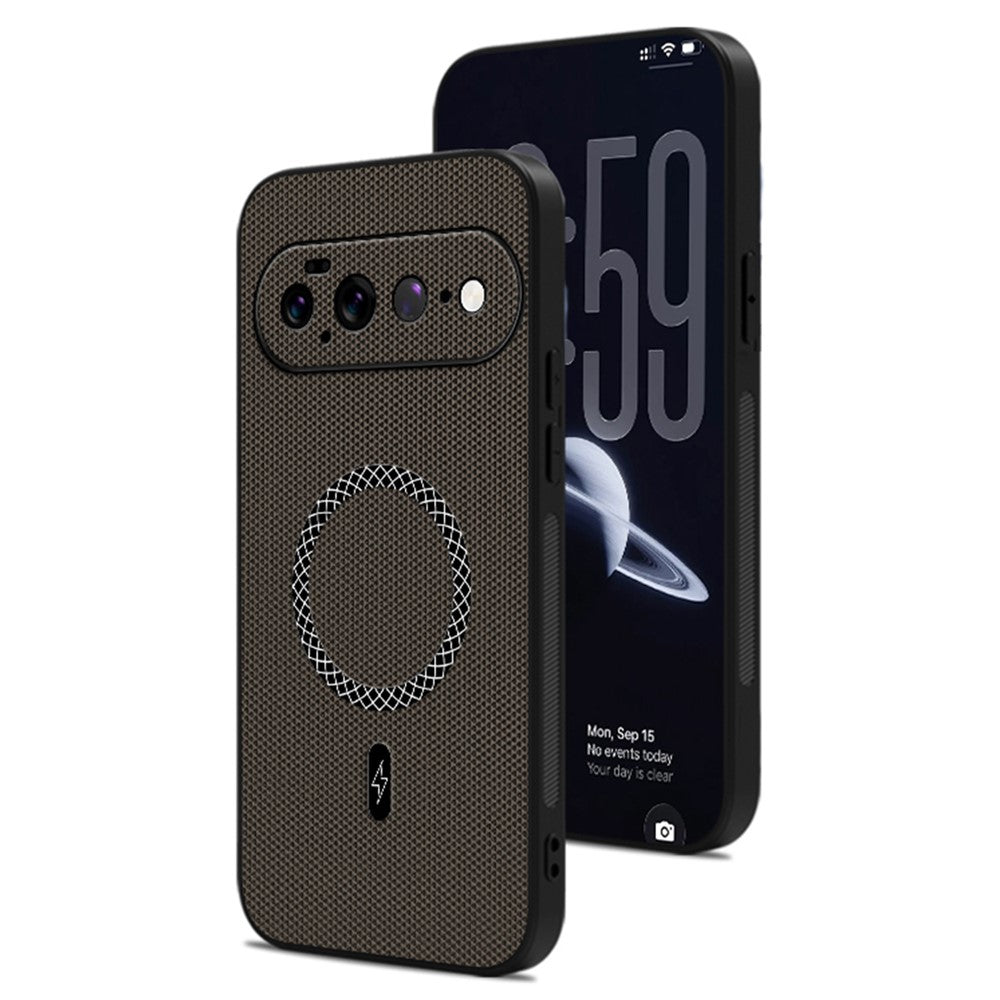 For Google Pixel 11 Pro XL Case Triangle Texture PU Leather Shockproof Ultra Thin Cover