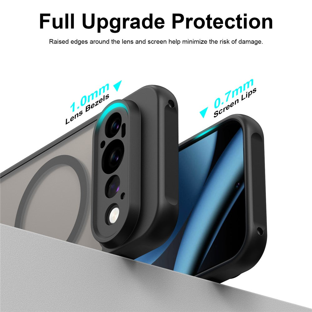 For Google Pixel 11 Pro Magnetic Case Anti Drop Matte PC + TPU Phone Cover