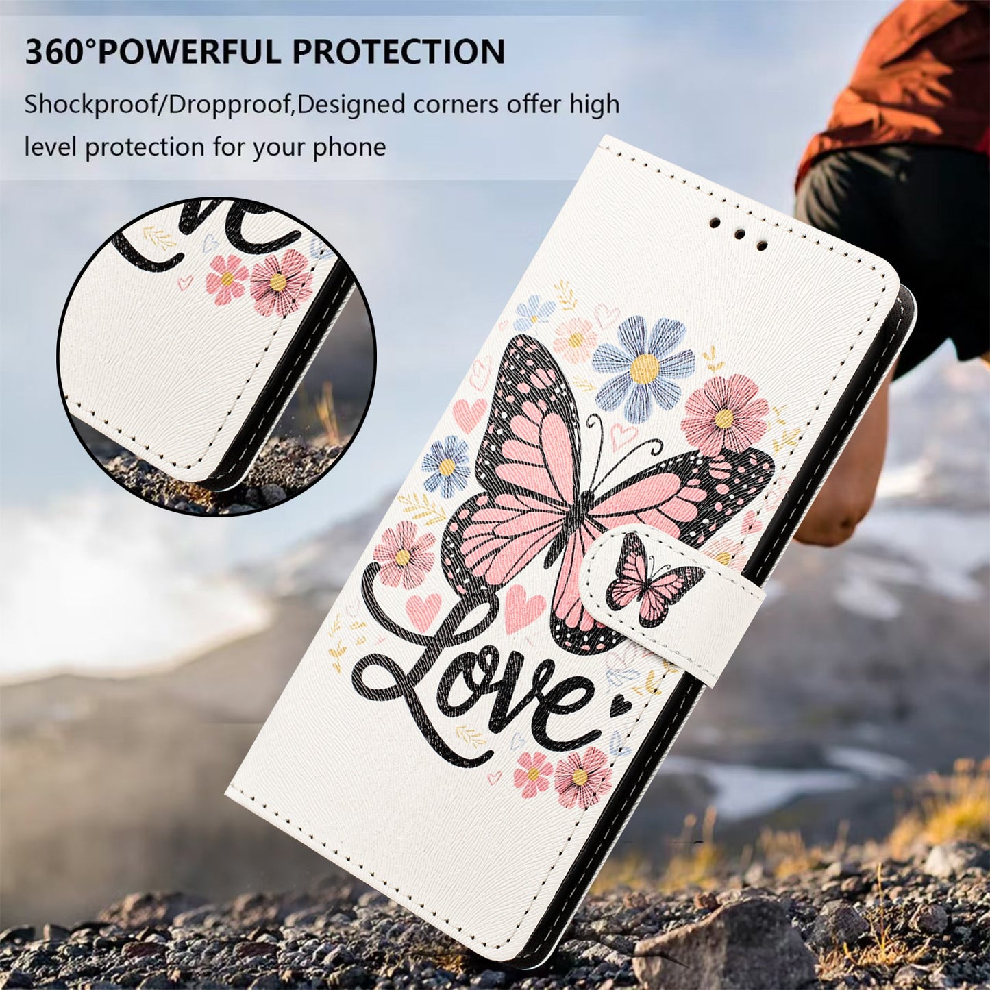 For Google Pixel 11 Pro / Google Pixel 11 Case Pattern Printed PU Leather Flip Wallet Phone Cover with Wrist Strap