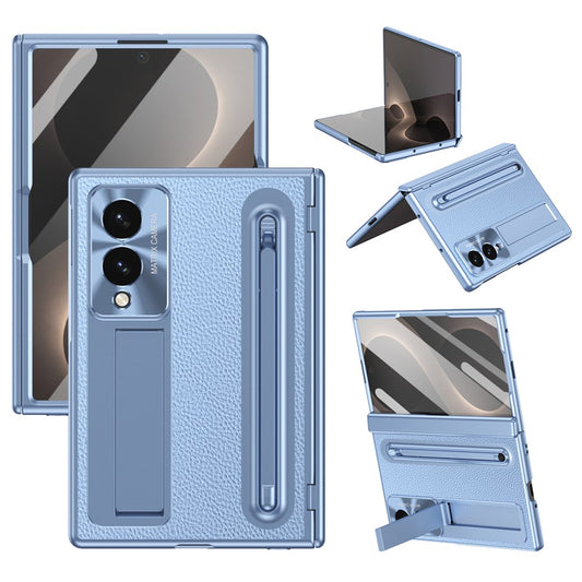Galaxy Z Fold8 – Handyhülle aus Kunststoff und gehärtetem Glas, mit Ständer, mit Displayschutz, mit Stifthalter